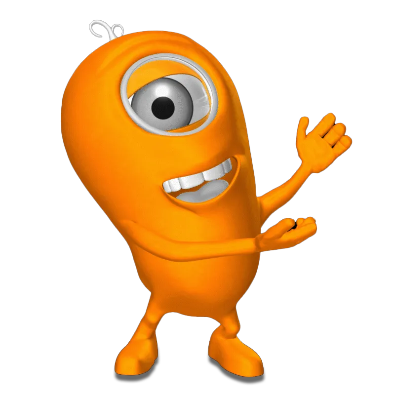 Orange Mascot character